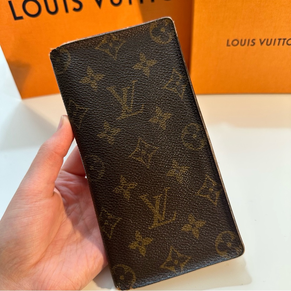 Louis Vuitton large checkbook style Wallet